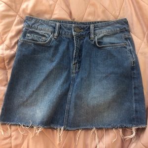 Allsaints Denim Mini Skirt